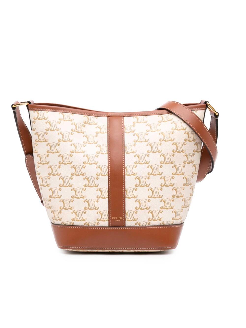 Celine Small Triomphe Coated Canvas #362288C10B